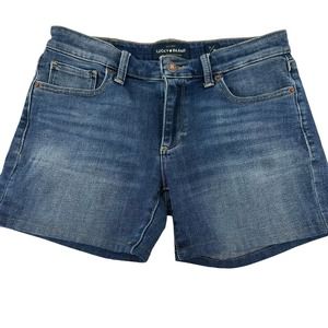 Lucky Brand  jean Shorts women's size 2 The Bermuda medium to dark wash